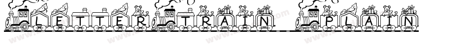 LetterTrain Plain字体转换